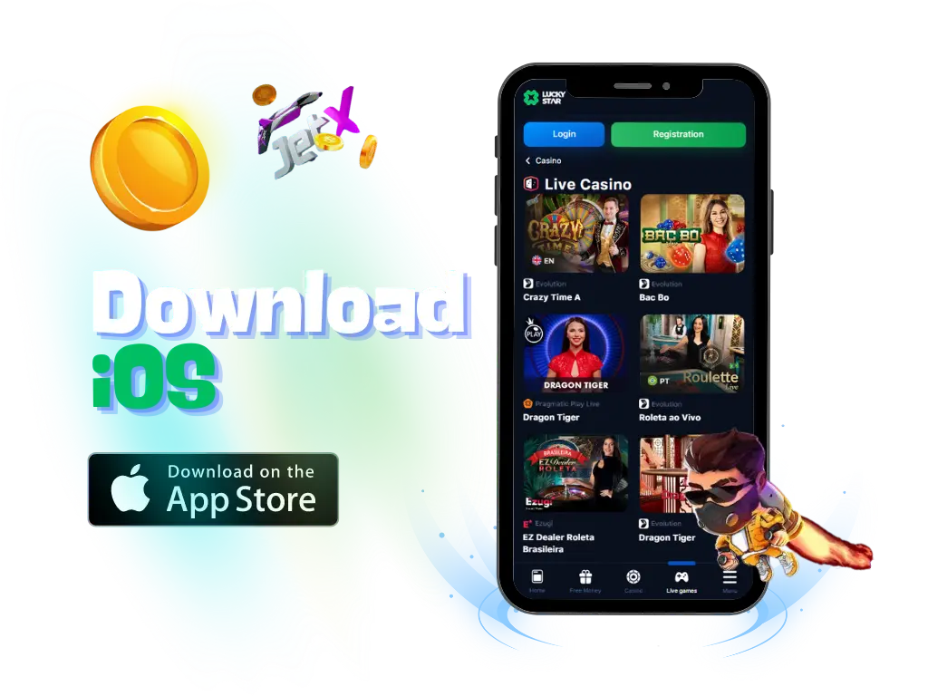 download the app lucky star for ios and get a 500% welcome bonus