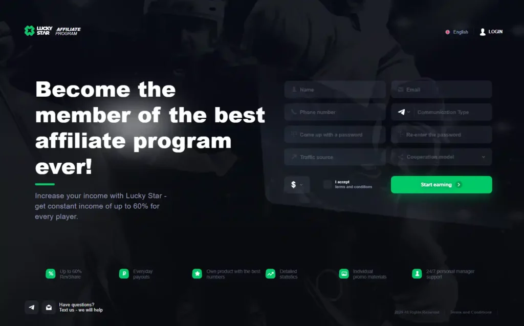 Affiliate Lucky Star Casino in India